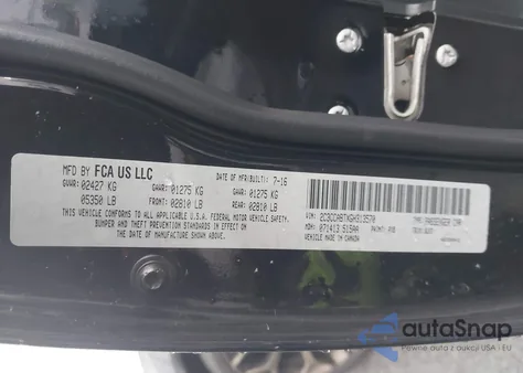 2016 Chrysler 300 300S Alloy Edition from USA, damaged, VIN 2C3CCABTXGH313570